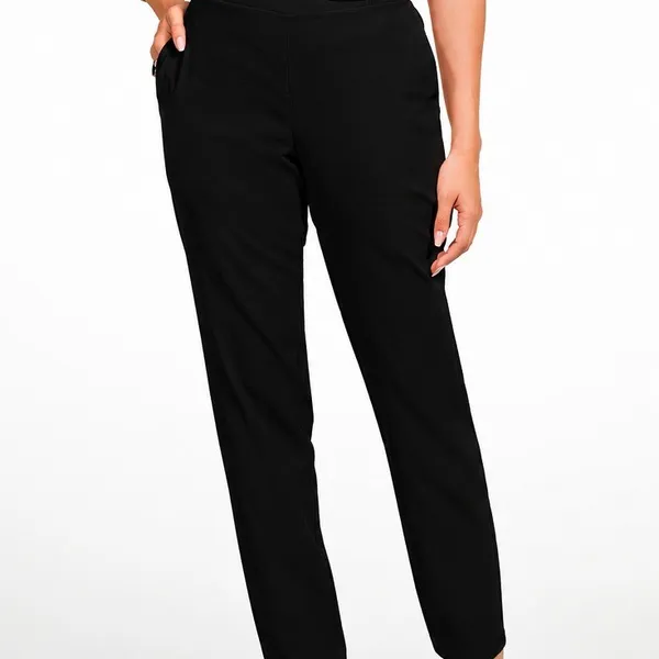 CALÇA ALFAIATARIA SLUB COM ELASTANO PRETO MIRA VEST