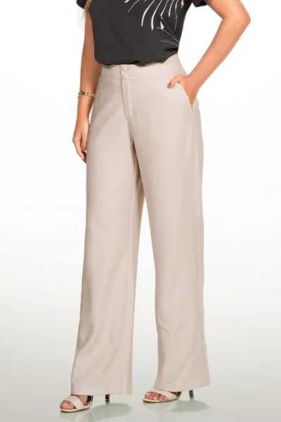 CALÇA ALFAIATARIA DE VISCOSE RETA GELO MIRA VEST