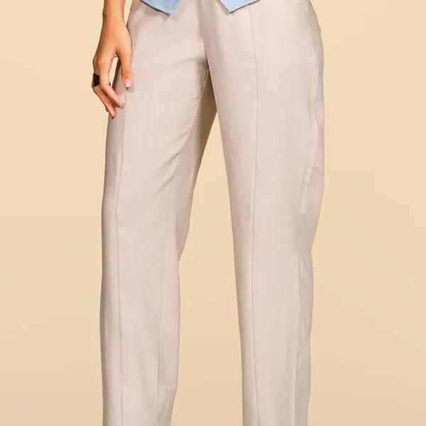 CALÇA ALFAIATARIA DE VISCOSE RETA GELO MIRA VEST